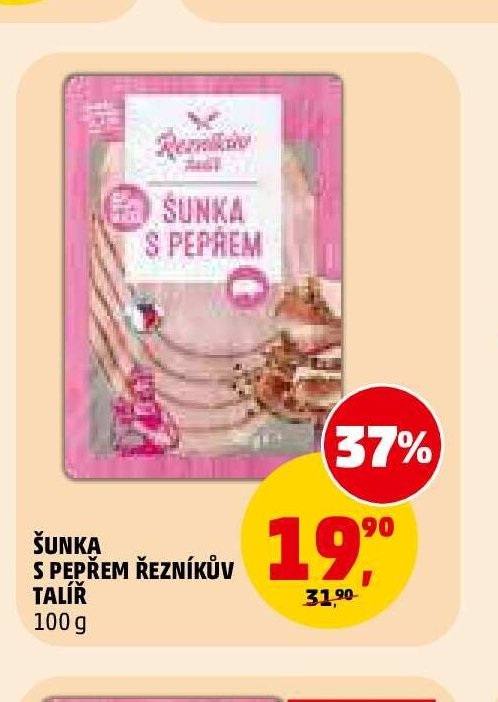 Šunka s pepřem Řezníkův talíř 100 g
