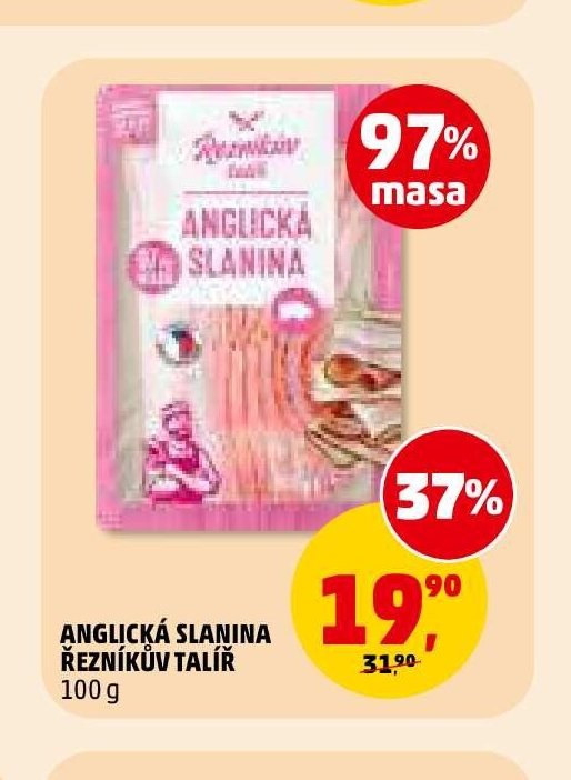 Anglická slanina Řezníkův talíř 100 g