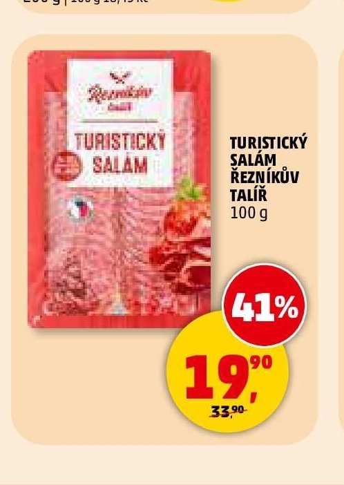 Turistický salám Řezníkův talíř 100 g