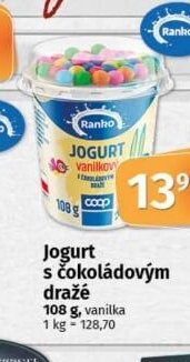Jogurt s čokoládovým dražé