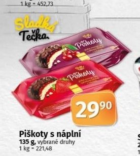 Piškoty s náplní