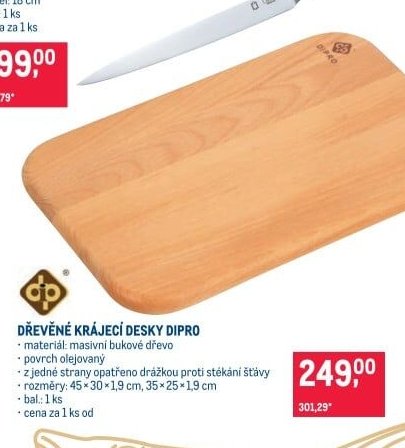 DŘEVĚNÉ KRÁJECÍ DESKY DIPRO