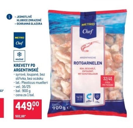 KREVETY PD ARGENTINSKÉ