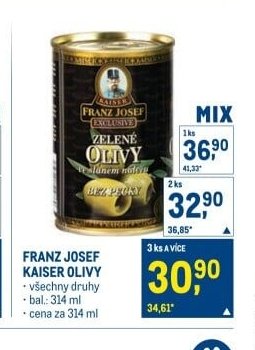 FRANZ JOSEF KAISER OLIVY