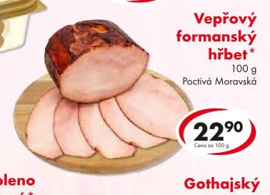 Vepřový formanský hřbet