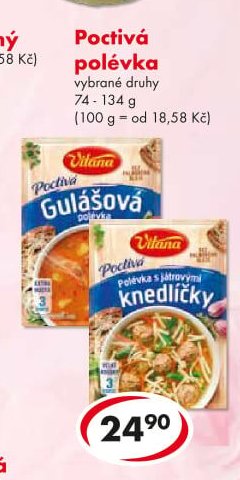 Poctivá polévka vybrané druhy