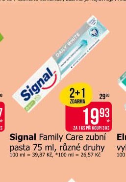 Signal Family Care zubní pasta 75 ml, různé druhy