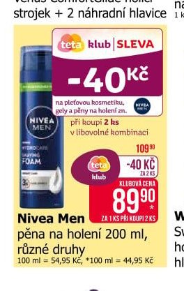 Nivea Men pěna na holení 200 ml, různé druhy