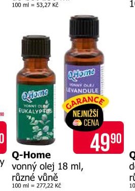 Q-Home vonný olej 18 ml, různé vůně