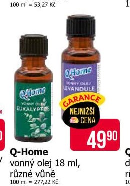 Q-Home vonný olej 18 ml, různé vůně