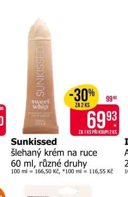 Sunkissed šlehaný krém na ruce 60 ml, různé druhy