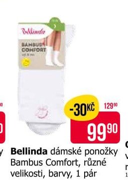 Bellinda dámské ponožky Bambus Comfort, různé velikosti, barvy, 1 pár