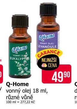 Q-Home vonný olej 18 ml, různé vůně