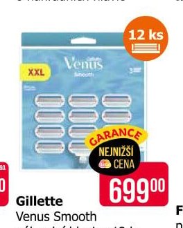 Gillette Venus Smooth náhradní hlavice 12 ks