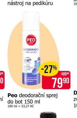 Peo deodorační sprej do bot 150 ml
