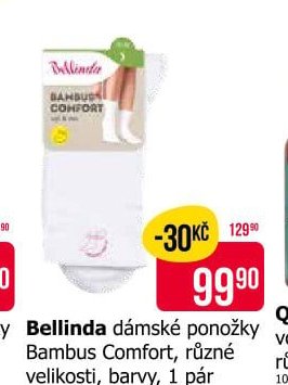 Bellinda dámské ponožky Bambus Comfort, různé velikosti, barvy, 1 pár