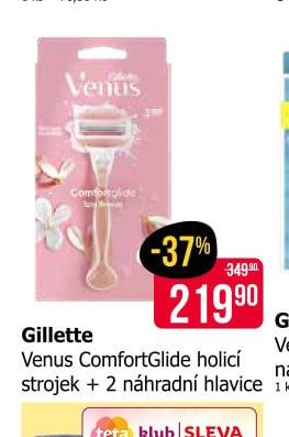 Gillette Venus ComfortGlide holicí strojek + 2 náhradní hlavice