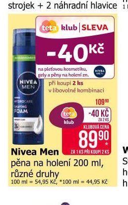 Nivea Men pěna na holení 200 ml