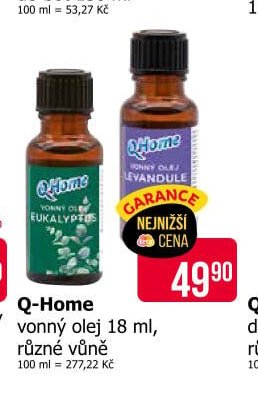 Q-Home vonný olej 18 ml, různé vůně