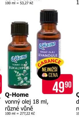 Q-Home vonný olej 18 ml, různé vůně