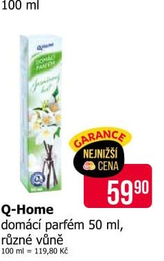 Q-Home domácí parfém 50 ml, různé vůně