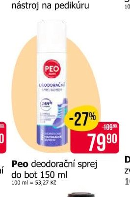 Peo deodorační sprej do bot 150 ml