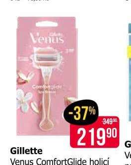 Gillette Venus ComfortGlide holicí strojek + 2 náhradní hlavice - Teta drogerie akcniletaky.com