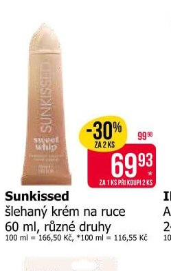 Sunkissed šlehaný krém na ruce 60 ml, různé druhy