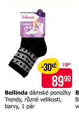 Bellinda dámské ponožky Trendy, různé velikosti, barvy, 1 pár