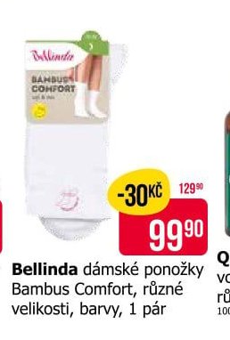 Bellinda dámské ponožky Bambus Comfort, různé velikosti, barvy, 1 pár