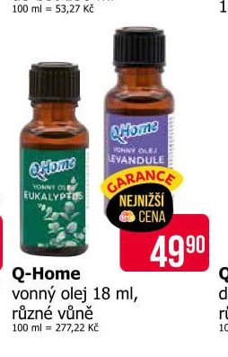 Q-Home vonný olej 18 ml, různé vůně