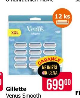 Gillette Venus Smooth náhradní hlavice 12 ks
