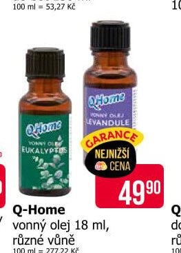 Q-Home vonný olej 18 ml, různé vůně