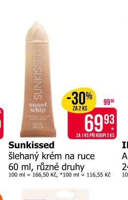 Sunkissed šlehaný krém na ruce 60 ml