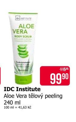 IDC Institute Aloe Vera tělový peeling 240 ml