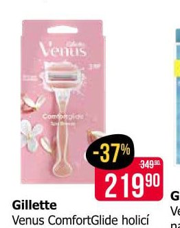 Gillette Venus ComfortGlide holicí strojek + 2 náhradní hlavice