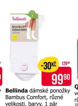 Bellinda dámské ponožky Bambus Comfort, různé velikosti, barvy, 1 pár