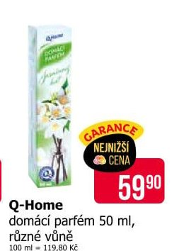 Q-Home domácí parfém 50 ml, různé vůně