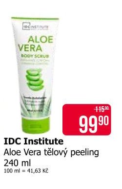 IDC Institute Aloe Vera tělový peeling 240 ml