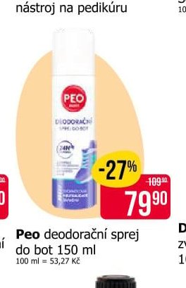 Peo deodorační sprej do bot 150 ml