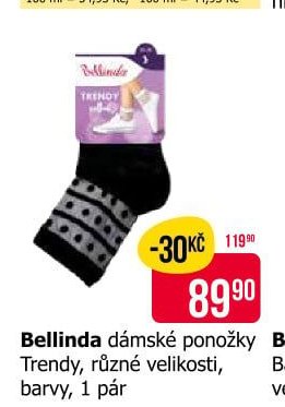 Bellinda dámské ponožky Trendy, různé velikosti, barvy, 1 pár