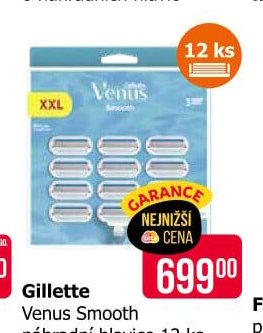 Gillette Venus Smooth náhradní hlavice 12 ks