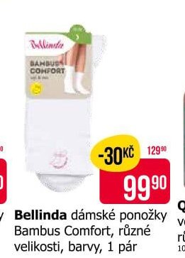 Bellinda dámské ponožky Bambus Comfort, různé velikosti, barvy, 1 pár