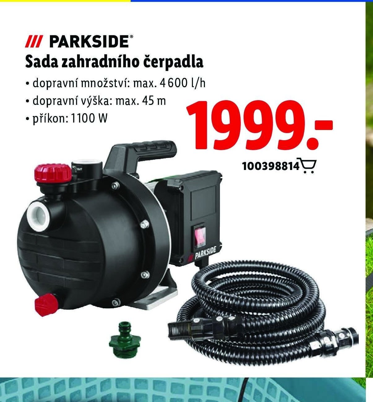 PARKSIDE Sada zahradního čerpadla