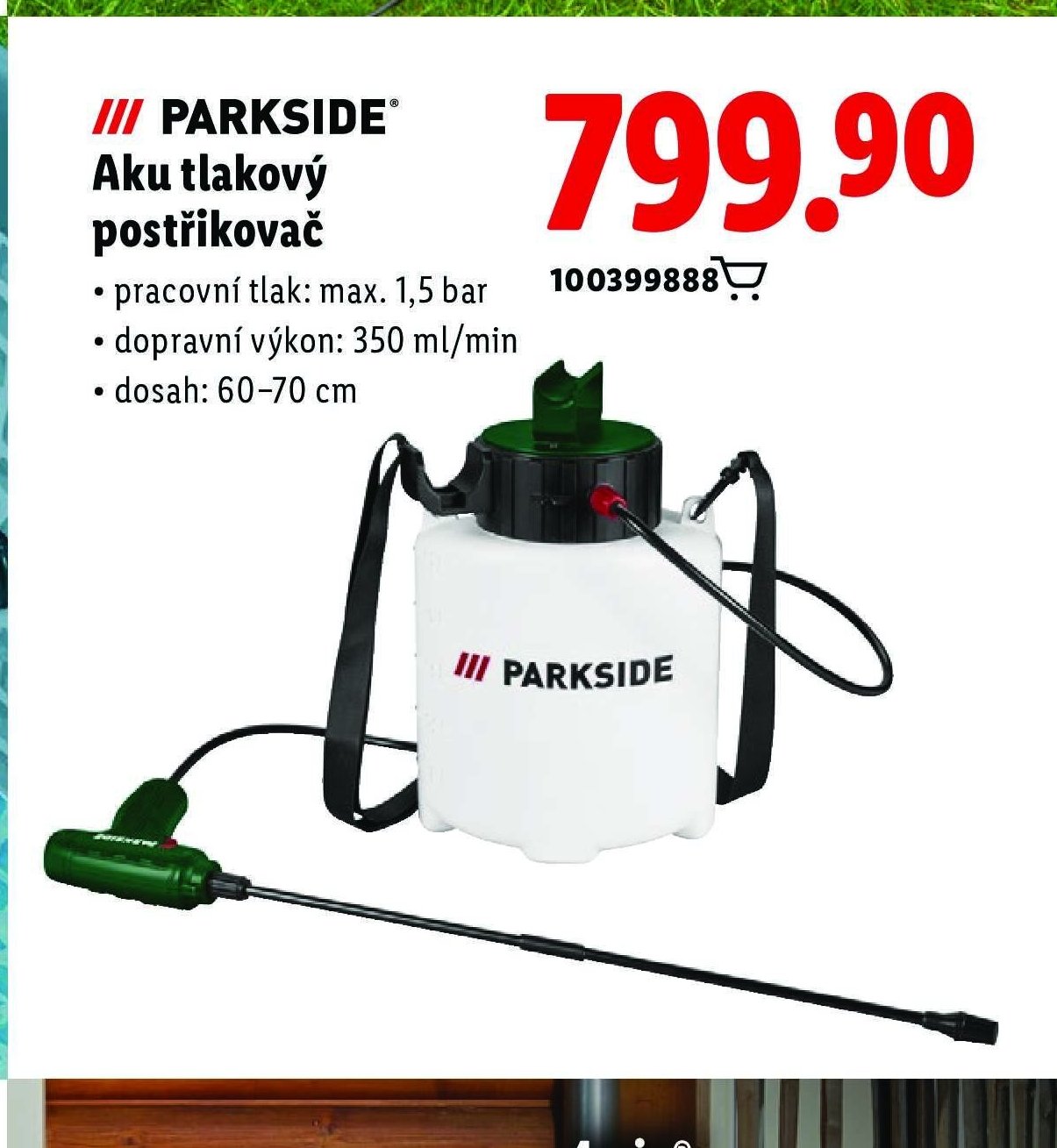 PARKSIDE Aku tlakový postřikovač