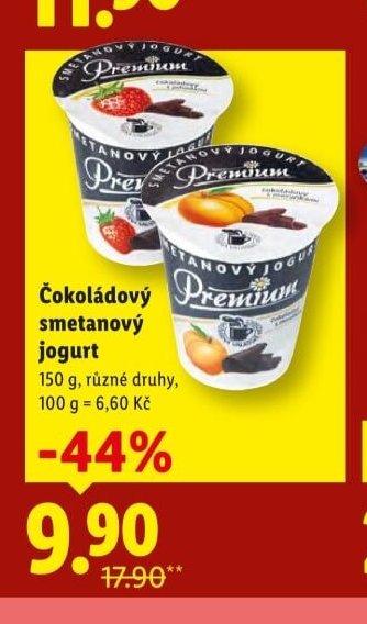 Čokoládový smetanový jogurt