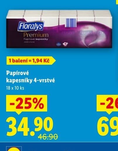 Papírové kapesníky 4-vrstvé - Lidl akcniletaky.com