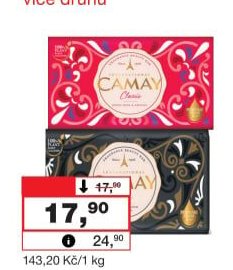 Camay tuhé mýdlo, 125 g