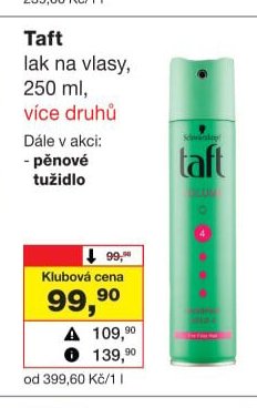 Taft lak na vlasy