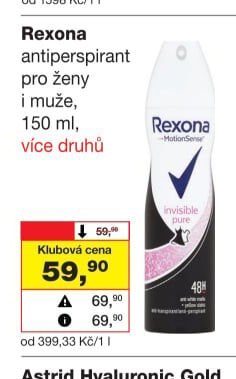 Rexona antiperspirant